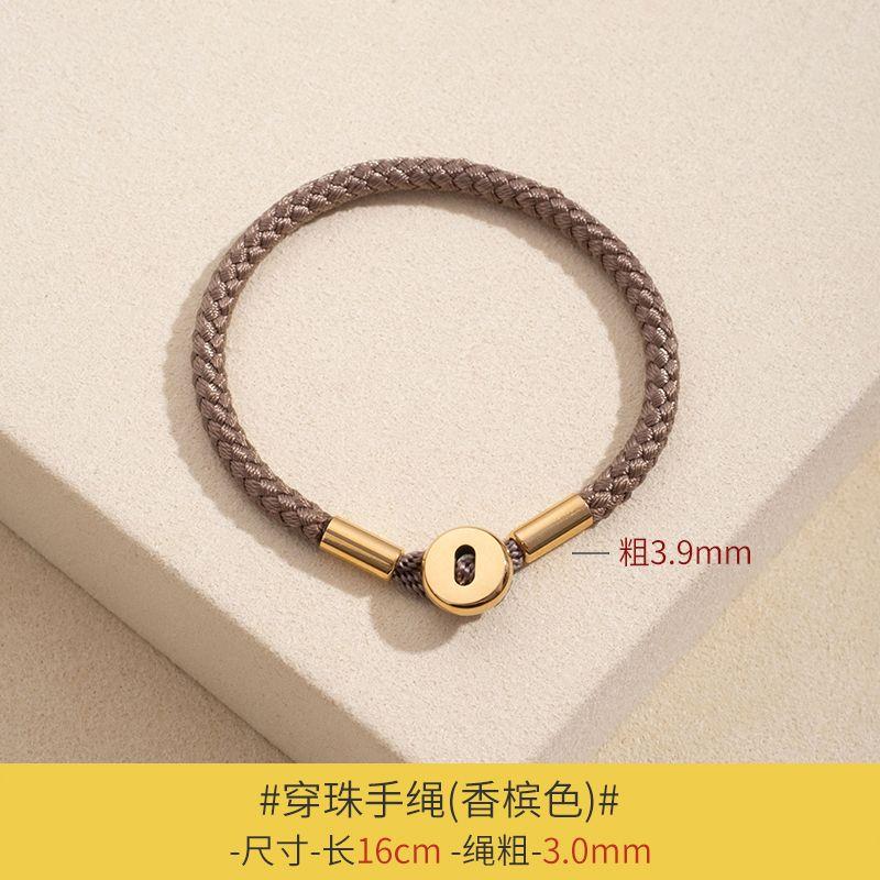 

Jiuzhou Creation 3 мм Шнур-оплетка в стиле пуговицы Ремешок для переноски DIY Золотой как дождь Бусины Аксессуары Аксессуары Мужской и женский один стиль Пара Button style champagne color hand rope 16cm