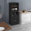 Kitchen cabinet, buffet, kitchenware organizer, storage furniture with multiple compartments. Dimensions: 60 cm in length x 30 cm in depth x 162 cm