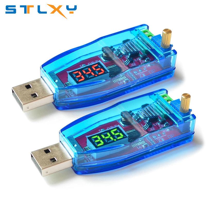 LED DC-DC 5V to DC 1-24V Adjustable Potentiometer USB Step Up/Down Buck Boost Converter Power Supply Voltage Regulator Module