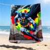 1pc Batman, Superhero Outdoor Flannel Throw Blanket Soft, Lightweight & Warm for Sofa, Office