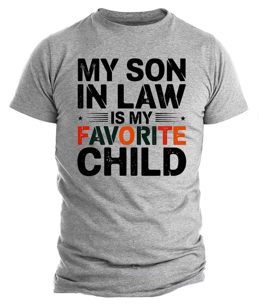 

Забавная футболка для тестя, Футболка «Мой зять — мой любимый ребенок», Юмористическая 4XL