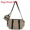 Kids Solid Simple Color Large Capacity Shoulder Bag With Breathable Material