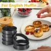 Stainless Steel Round Baking Molds For Pastries And Cookies With Double Rolled Edges For Home Baking