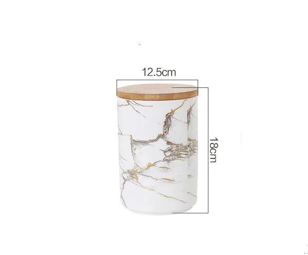 Scandinavian ceramic jars sealed jars for food storage seasoning boxes grain storage containers dried fruit coffee candy jars