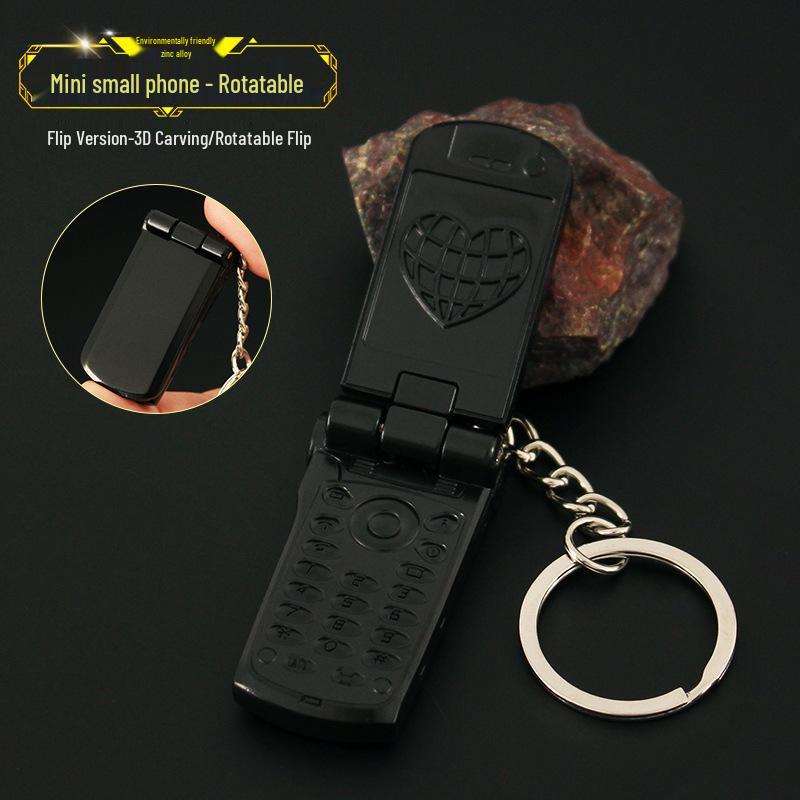 Креативный вращающийся металлический мини-брелок для телефона, игрушка-подвеска, 4 см