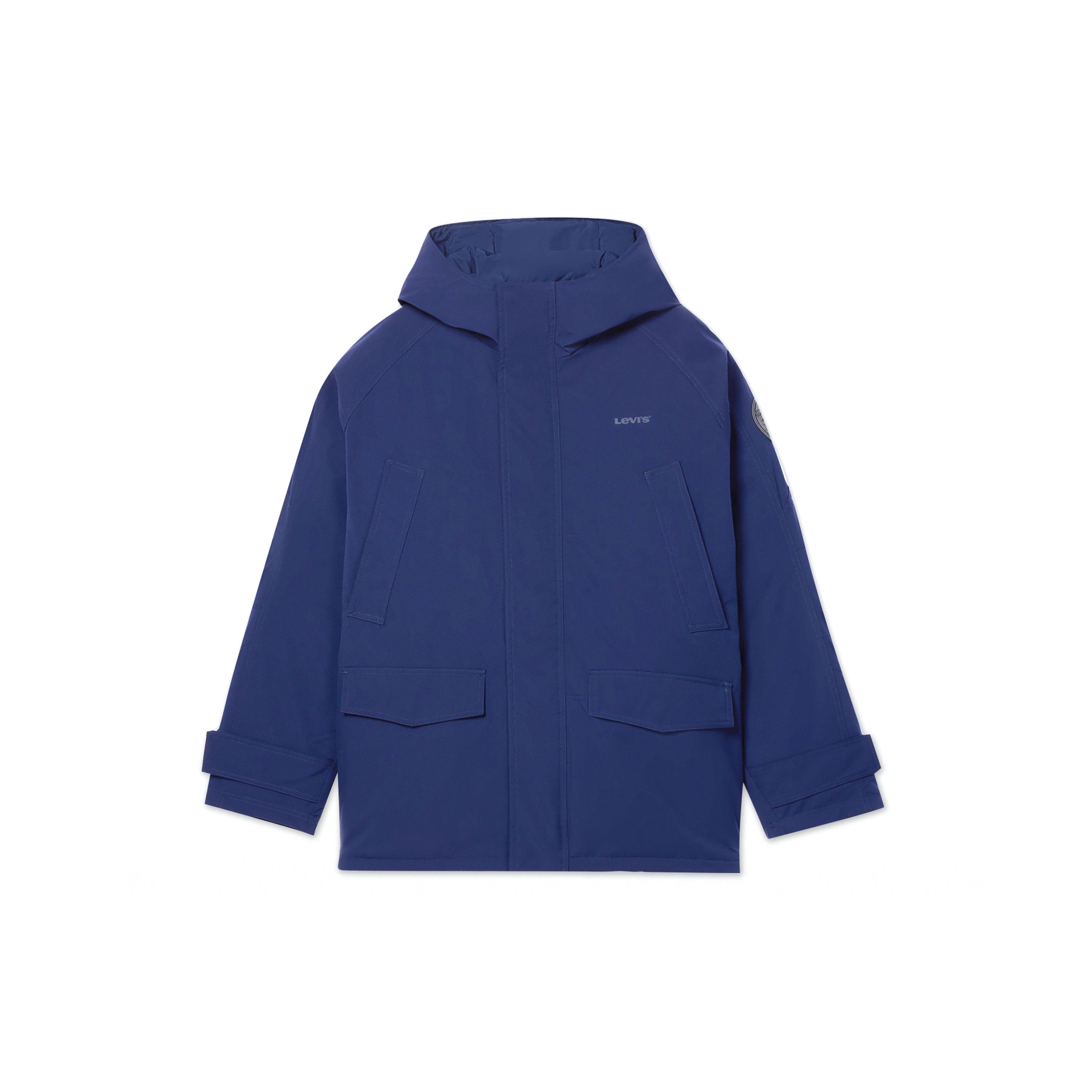 

Levis Loose Casual Solid Color American Fashion Versatile Duck Down Hooded Down Jacket Men Outerwear 005N3-0001 L