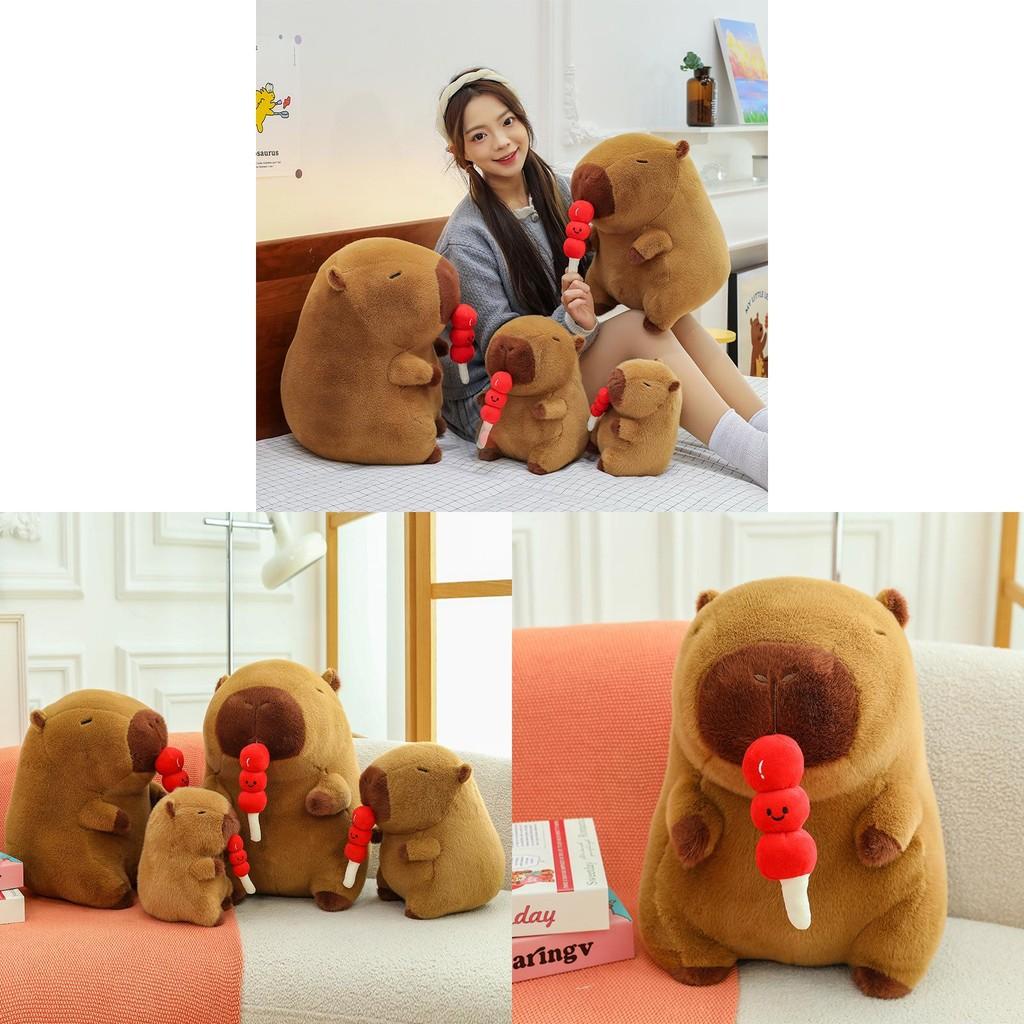 Plush Hawthorn Capybara Doll Sugar Cartoon Animal Decoration Gift Pillow Friend