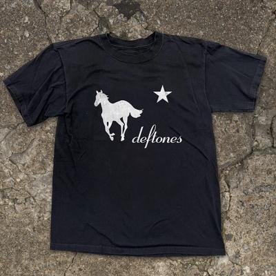 Deftones Pony Logo Unisex Black T-shirt Size S-5XL Unisex T-Shirt