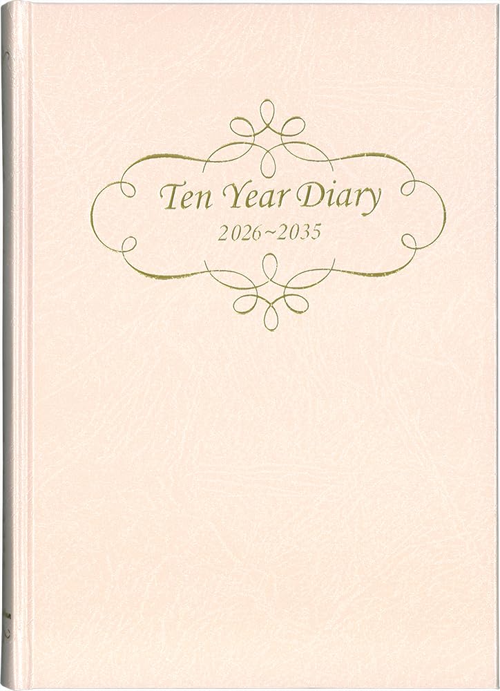 Hakubunkan Diary 2026 A5 10-Year Diary, Pearl Pink No. 149 (Starts January 2026)