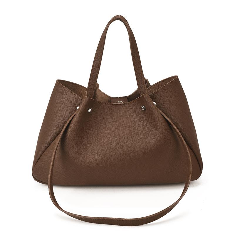 Simple Large Bag, Stylish Single-shoulder Bag, Large Capacity, Suitable for Office Commuters, Tote Bag