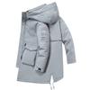new Korean version handsome medium and long thickened tooling jacket winter clothing Internet celebrities with the same cold clothing