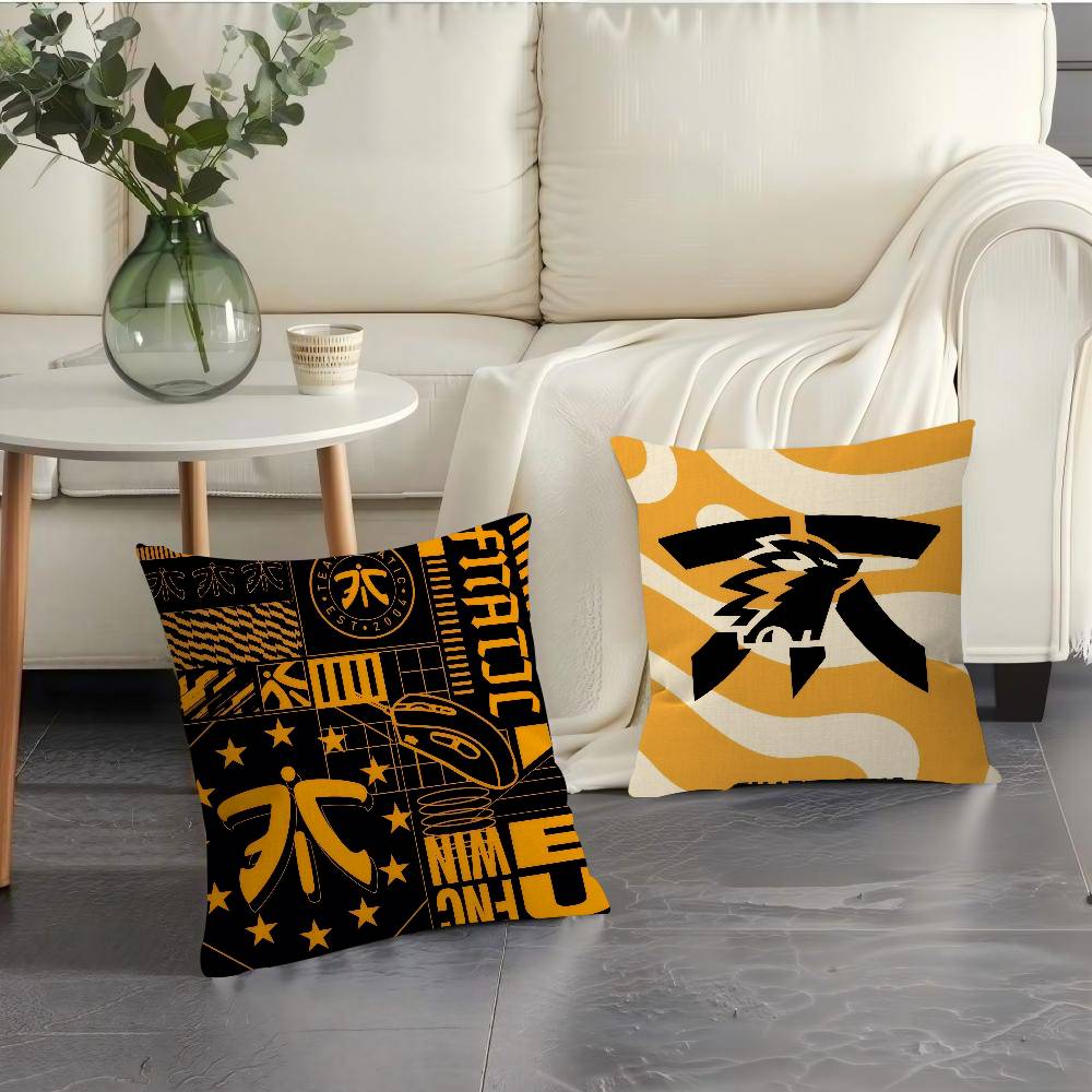Esports Logo F-Fnatic O-Onic P-Ph Pillowcase Toon Gift Cushion Cover Bedroom Home Sofa Chair Seat Decor Pillow Case