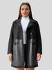 2024 Women's Mid-Length Reversible Patchwork Leather-Fur Jacket