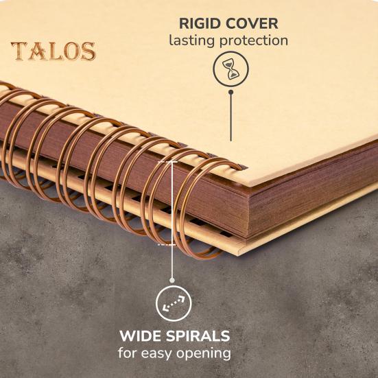 8/10-tommers utklippsbok fotoalbum 80 sider spiralbundet DIY hardt omslag spiral bryllup reise babyshower barn familie jubileum bildebok