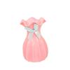 Imitation Ceramic Plastic Vase - Lotus Leaf Design for Artificial Flowers, Home Decoration, and Flower Arrangement.