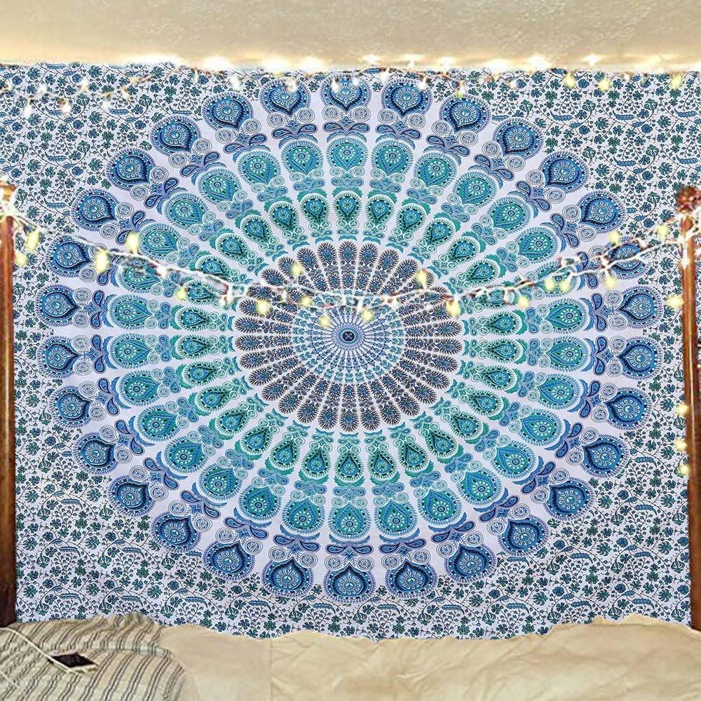 Buy Indian Hippie Bohemian Psychedelic Mandala Wall Hanging Bedding