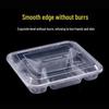 WS 5-Compartment Disposable Food Containers with Lids