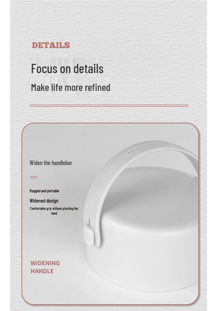 304 Stainless Steel Double-Layer Vacuum Insulated Thermal Flask and Lunch Box, 1050ML
