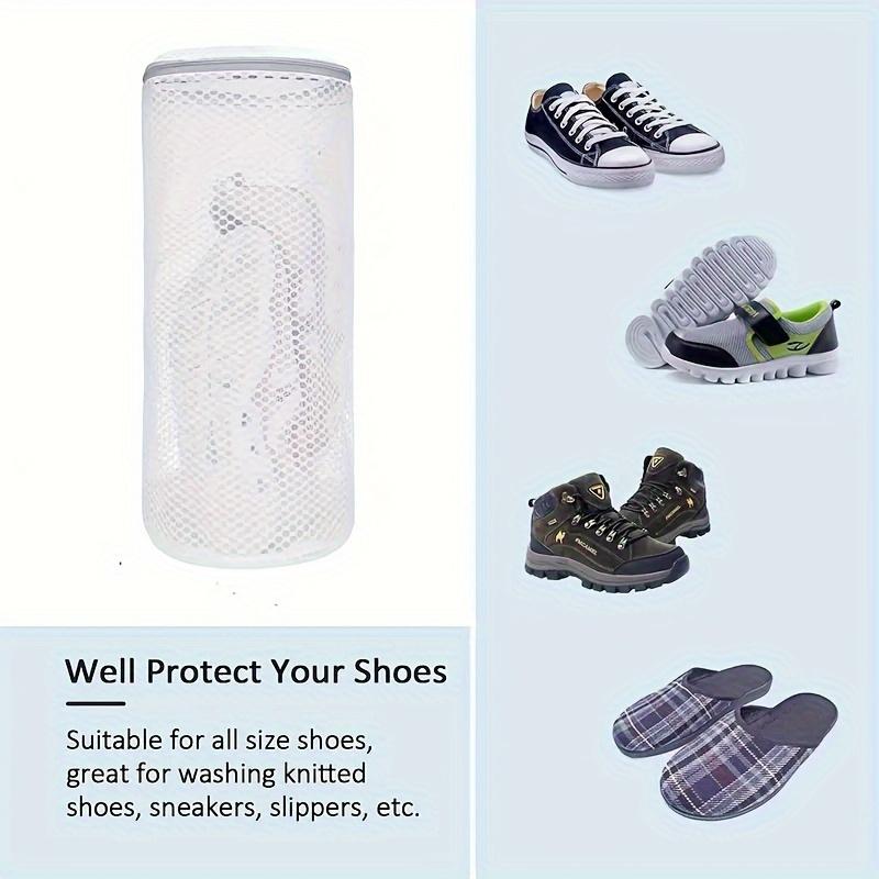 2pcs/1pc Large Gray Honeycomb Washing Bags | Mesh Sneaker Laundry Bag, Suitable for Protection of Clothing and Underwear, Shoes