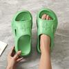 Neue Damen Hausschuhe mit dicker Sohle Outdoor Mode EVA Strand Damen Outdoor Leichtgewicht 2025 Sommer Hohe Absätze Freizeitschuhe
