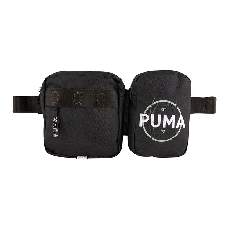 Puma Sports Casual Basketball Polyester Waist Bag Unisex bags Black 078133-01 Black