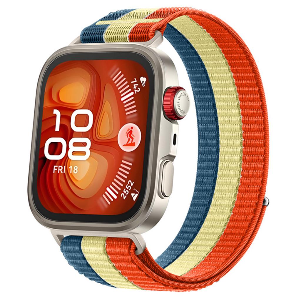 Colored Loop Nylon Strap for Huawei Watch Fit 4 Pro/Fit 4/Fit 3 Magic Tape Closure Watch Band