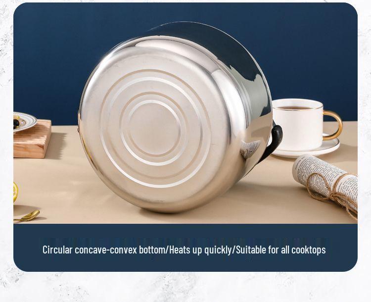 Food Grade Stainless Steel Whistling Kettle, Large Capacity for Gas and Induction Stoves