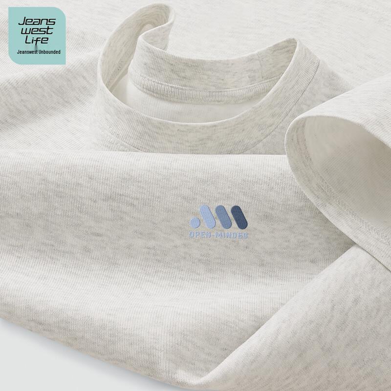 JEANSWEST LIFE Men's Pure Cotton Short Sleeve T-shirt