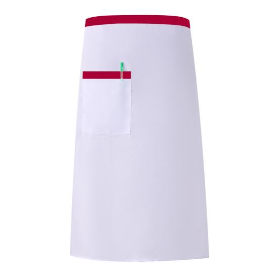Waist Apron Adjustable Chef Work Apron with Pocket Breathable Kitchen Half Apron for Restaurant And Cafe