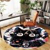 1pc cat galaxy Round Chair mat Area Rug - Non-Slip, Floor Mat for Office, Bedroom, and Indoor Decor -1002209