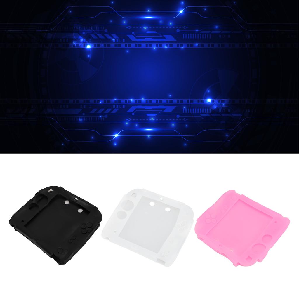 Protective Cover for 2DS Scratch Resistant Soft Silicone Skin Case with Top and Bottom Screen Protec