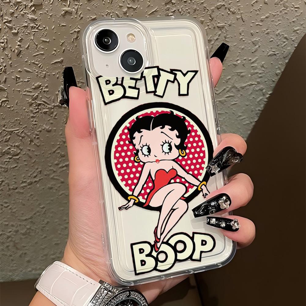 

Cartoon Sexy Betties Phone Case for iPhone 16 15 14 13 12 11 Pro Max 7 8 Plus X XR XSMax Airbag Anti Fall Clear Back Cover Funda iPhone 7(8)