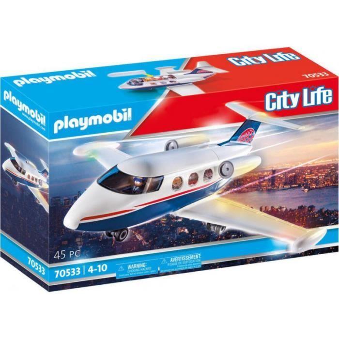 Jeux de construction - PLAYMOBIL - JET PRIVE 70533 - Blanc et bleu - A partir de 4 ans - Plastique