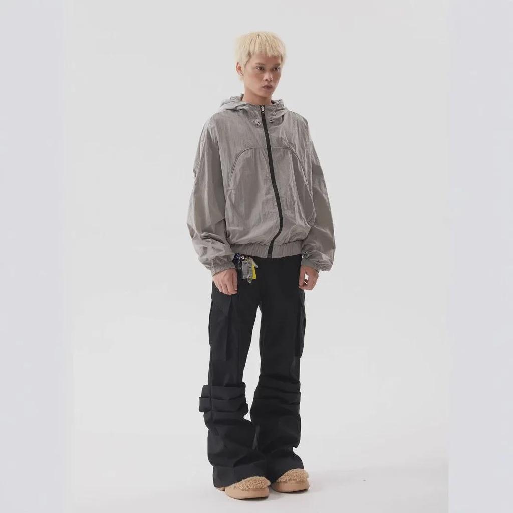 Niche Retro Wide-Leg Flared Workwear Pants - Cleanfit American Loose Commuter Trousers