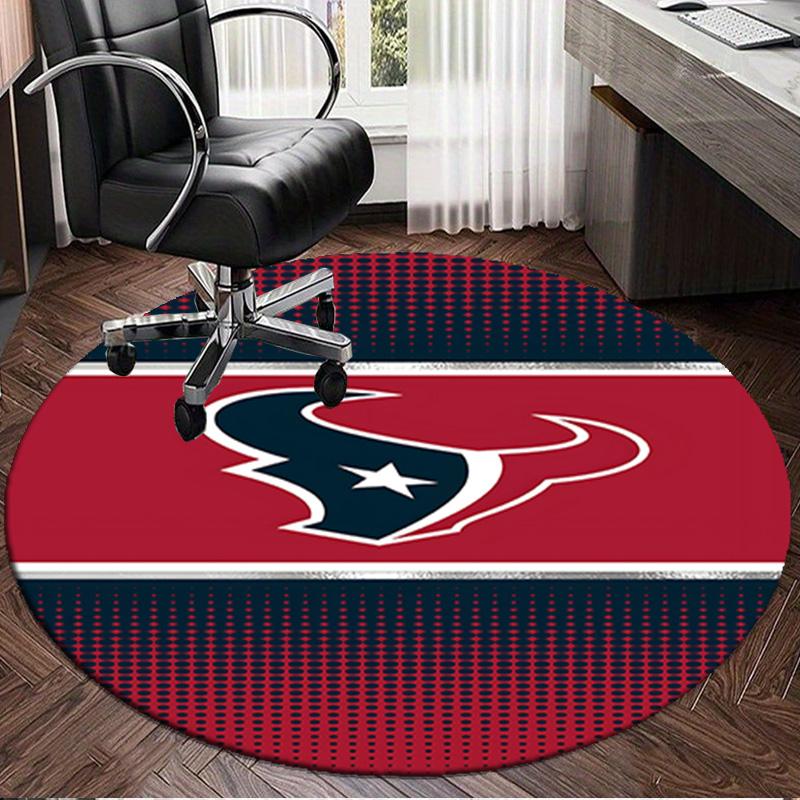 Houston basketball Logo Round mat, Anti-slip Circle Carpet Chair rug For livingroom,Bedroom, doormat home decor Gift Christmas Gifts
