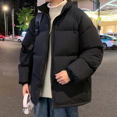 Parki męskie Ciepłe, podstawowe, swobodne kurtki Gruby płaszcz zimowy Kurtka puchowa Jednolity kolor Odzież wierzchnia Odzież męska