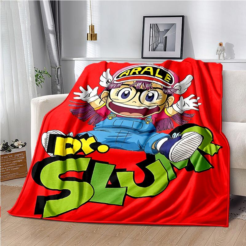 DR-Slump-Arale Cartoon Throws Blanket Kids Super Soft Cute Blankt for Travel Couch Sofa Picnic Bed Flannel Blanket Birthday Gift