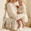 Quilted Mummy Bag Polyester Fabric Mummy Handbags New Nappy Changing Bag  Maternity Packs