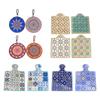 4 Pieces Coasters with Cork Accessories Heat Insulation Ceramic Reusable Nordic for Tea