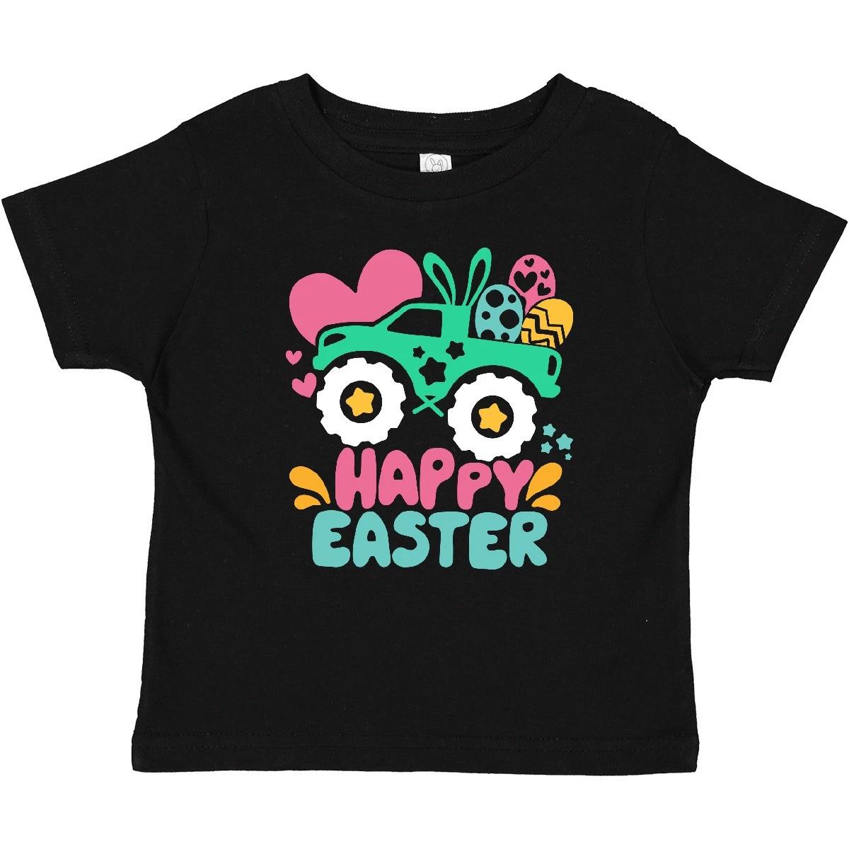 Inktastic Happy Easter Monster Truck Eggs Bunny Ears Baby T-Shirt Infant Tees 120