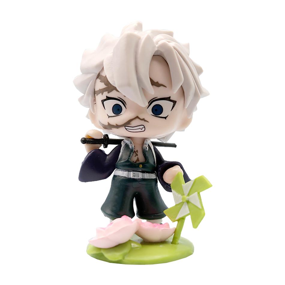 Anime Demon Slayer 6Pcs/Set Small Figure Boxed Character Multiple Combination Sets Cute Anime Toy Gift Collection Decoration PVC