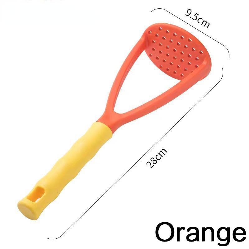 

1 шт. Пластикова пресована картопляна машина для пюреварки. Соковижималка для картопляних помідорів. Гладке картопляне пюре. Дробарка. помаранчевий