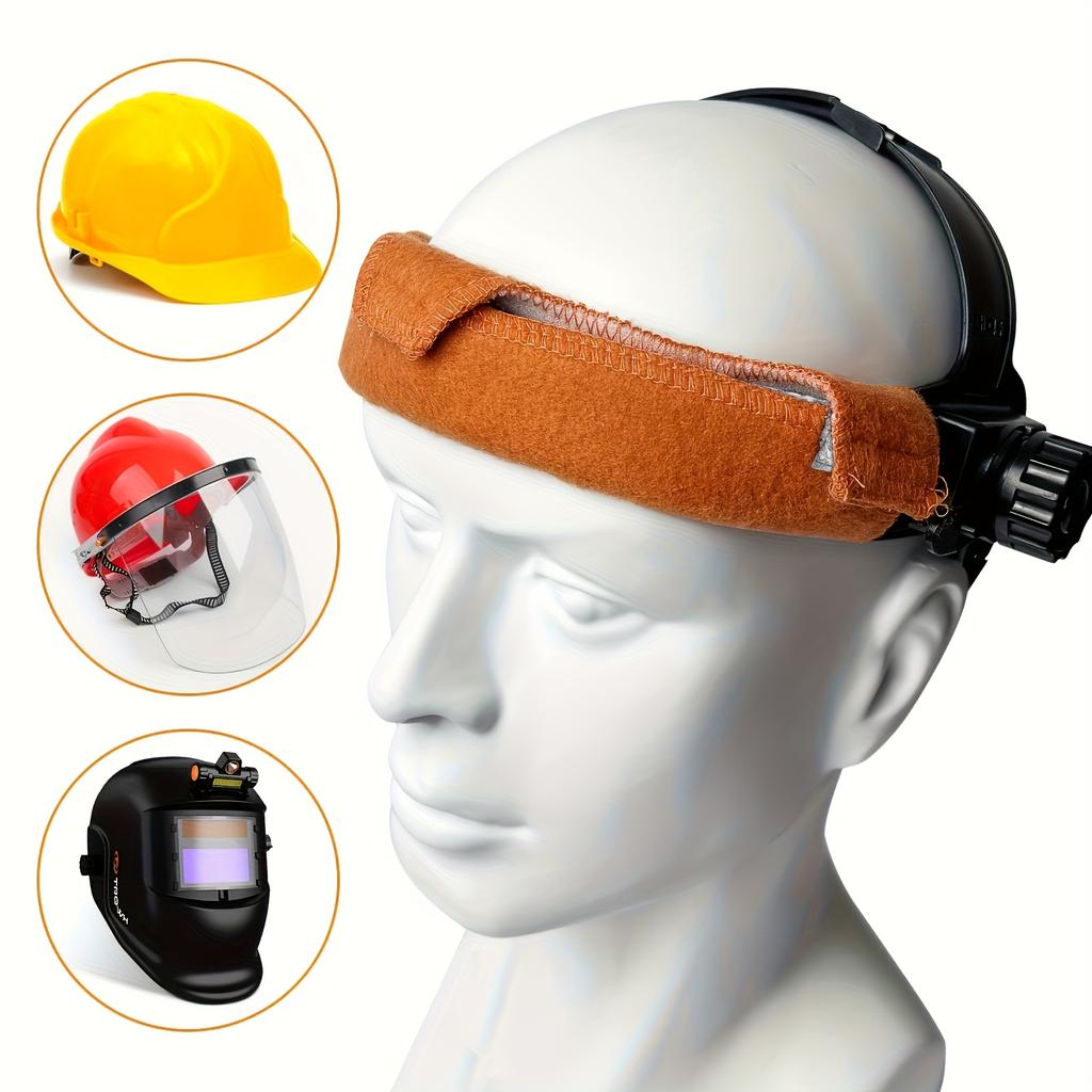 2Pcs Safety Helmet Sweat-Absorbing Pads, Self-Adhesive Anti-Sweat Band Lining, Reusable Helmet Sweat-Absorbing Pads, Comfortable And Breathable