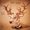 Wooden Deer Model Building Blocks MOC Creative Technical Assembly Bricks Nature Themed Desktop Decor Xmas Birthday Gift