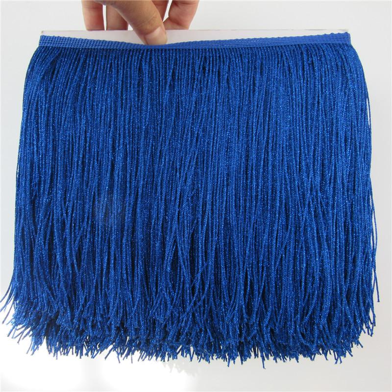 20Cm Gold Nylon Row Beard Latin Dance Dress Decorative Diy Dress Fringed Lace Clothing Accessories