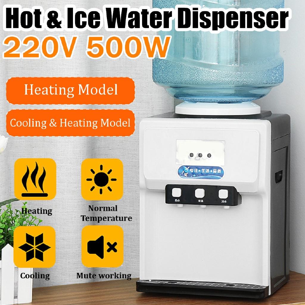 Cold & Hot Drink Machine Drink Water Dispenser Desktop Water Holder Heating Cooling Water Fountains Boiler 500W 220V