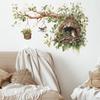 Lovely Branch Bird's Nest Wall Stickers for Living Room Bedroom Home Background Decor Self-adhesive Vinyl Decals Wallpaper