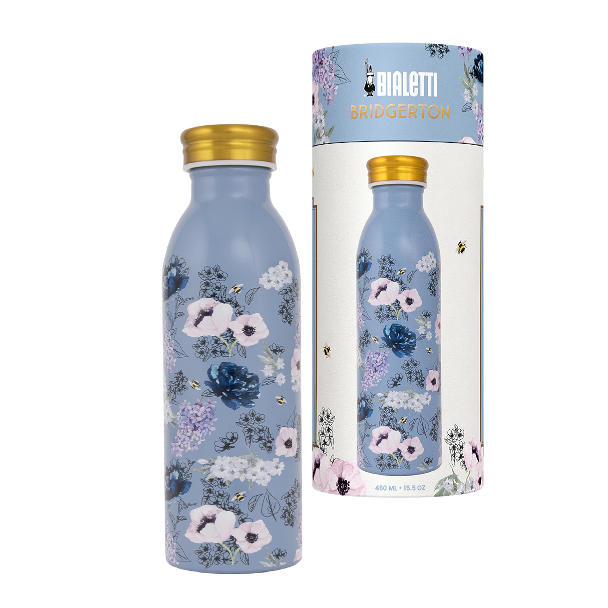

Bialetti Stainless Steel Bottle, Bridgerton Blue