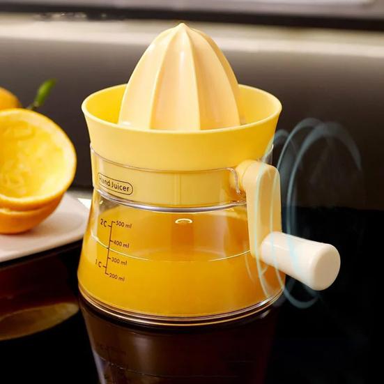 Manual Citrus Juicer with Reamer Heavy-Duty Orange Lemon Squeezer for Fresh Juice Dishwasher Safe Portable Citrus Juicer Tool for Home Kitchen
