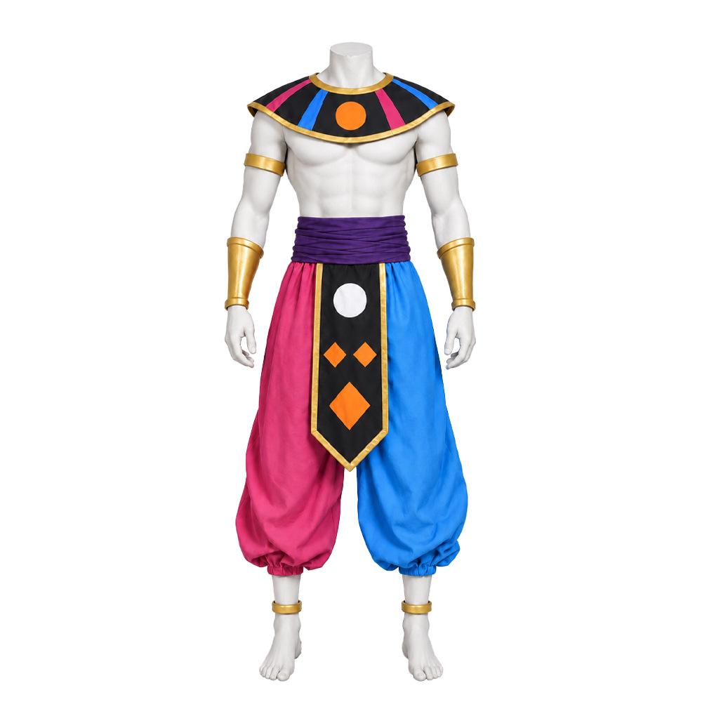 Dragon Ball Super Belmod Cosplay Kompletní klaunský oblek, Halloweenský kostým Ničitele z Universe 11
